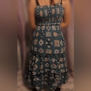 Dress, Floral Blue, size Large,